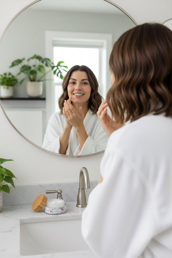 Peptide Moisturizer  |  Boost Collagen, Holistic Beauty,Firming face moisturizer Hygia's Blue