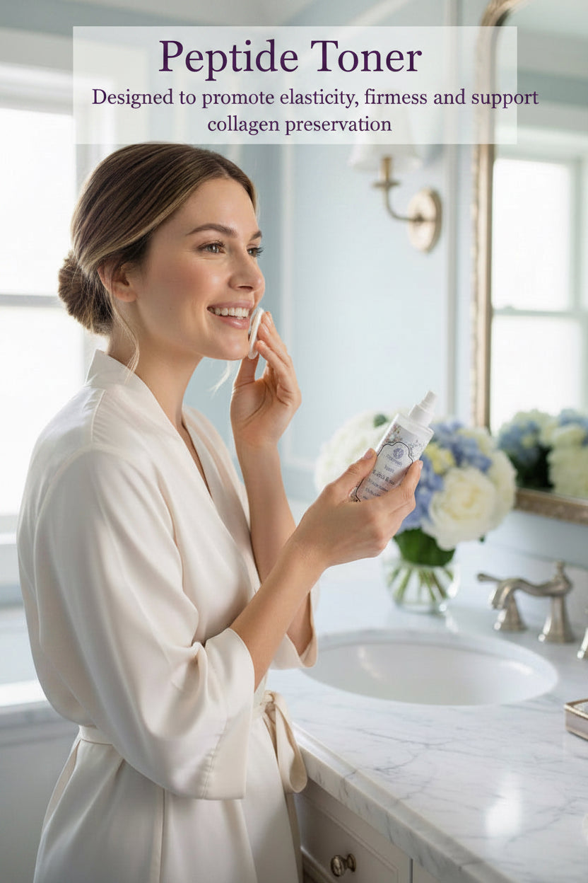 Peptide Toner | Boost Collagen,  Holistic Beauty,Firming facial toner Hygia's Blue