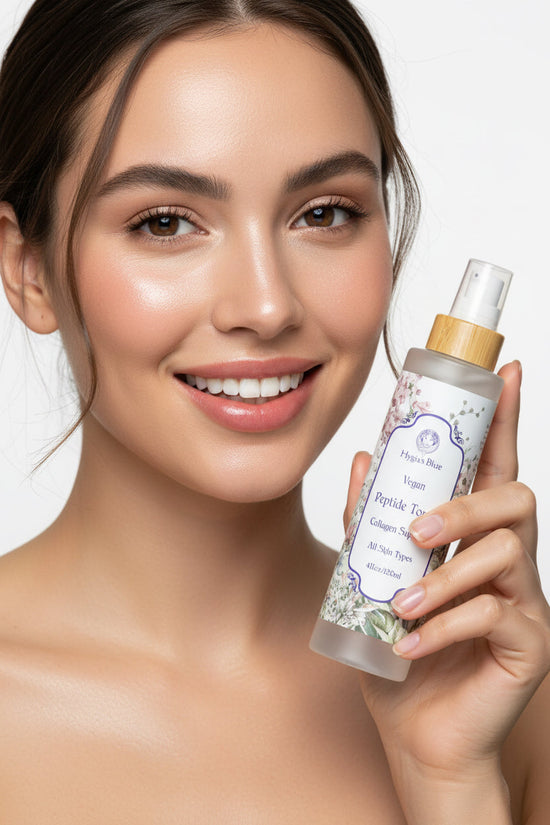 Peptide Toner | Boost Collagen,  Holistic Beauty,Firming facial toner Hygia's Blue