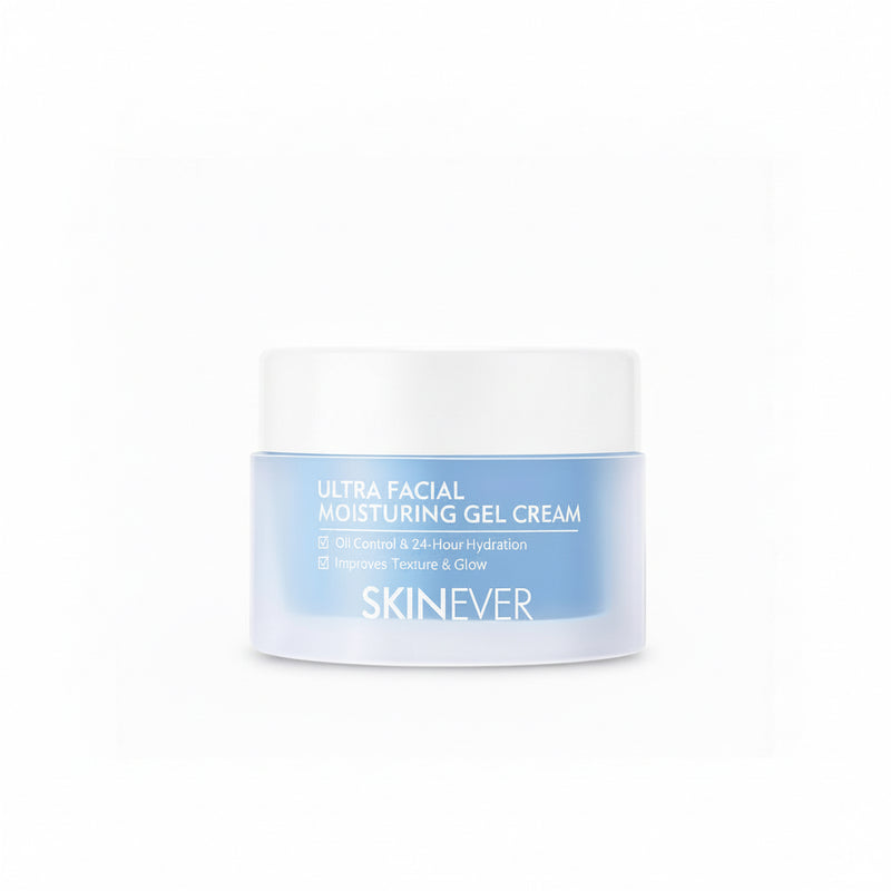 Ultra Facial Moisturizing Gel Cream - Helps Prevent Acne & Refines Pores